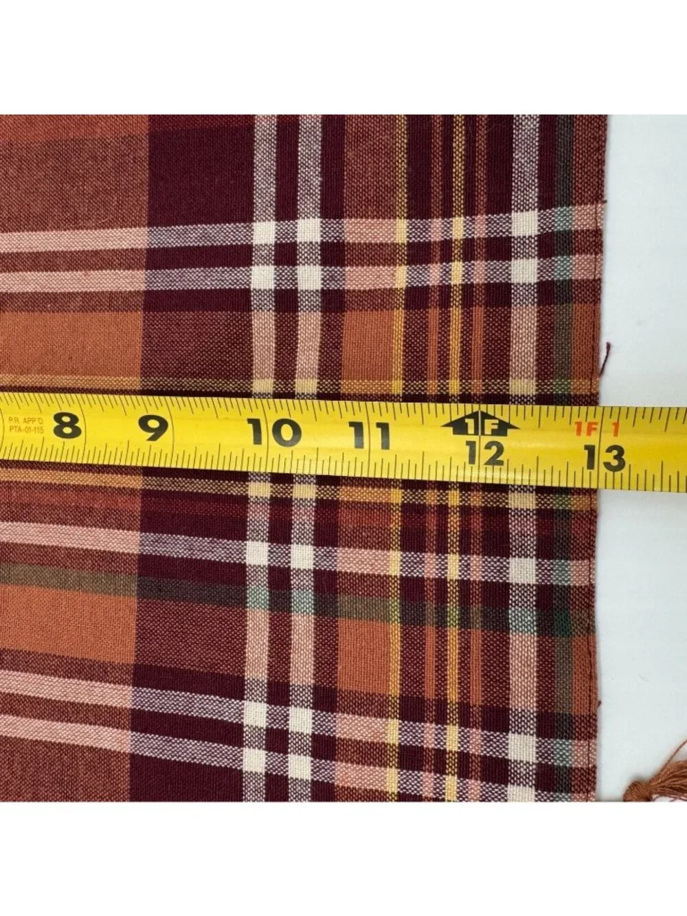 Lot Of 5 Celebrate Fall Together Plaid Woven Fringe Placemats Kitchen Decor